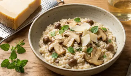 Risotto senza glutine Milano ai Funghi Porcini